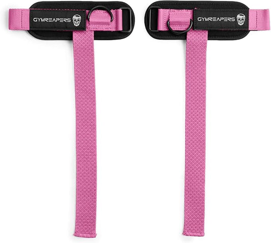 Gymreapers GripLink Lifting Straps – Heavy Duty D-Ring Weight Lifting Wrist Straps with Anti-Slip Silicone Grip Beads, Cushioned & Adjustable Support for Deadlifts, Powerlifting, Cable Machines & Gym Training