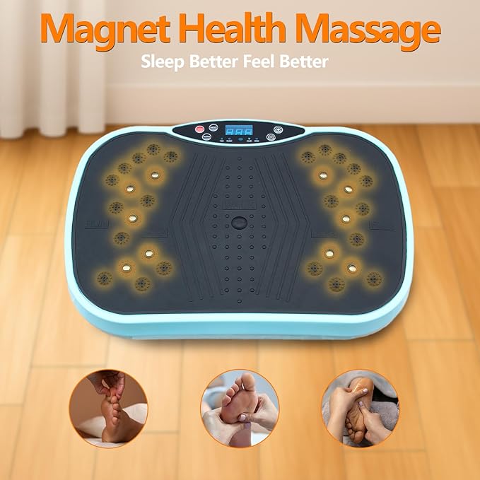 Vibration Plate Exercise Machine – Full Body Workout & Shake Plate Weight Loss Exercise Machine, Lymphatic Vibration Plate for Home Gym Fitness Training