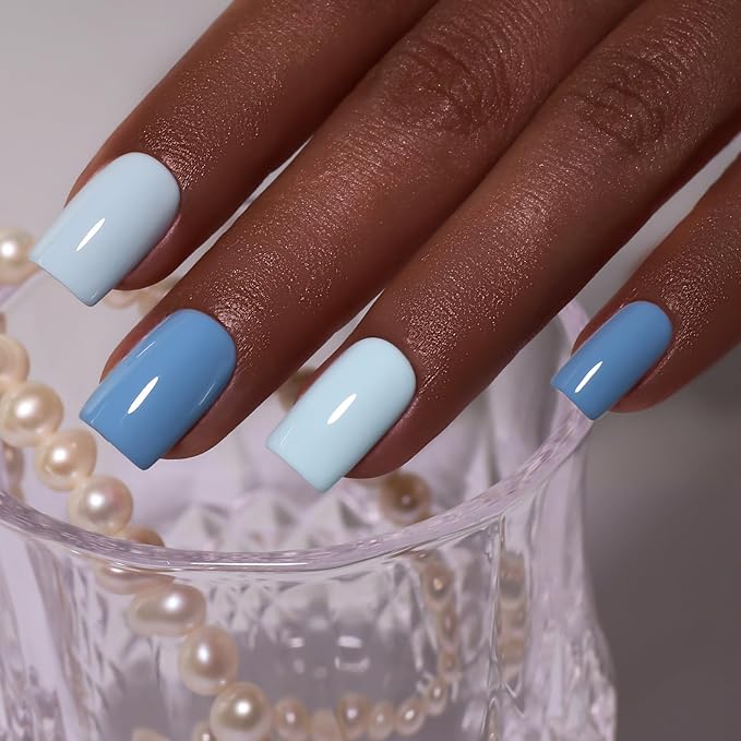 10ml Hema Free Gel Nail Polish Set, 6 Colors Gel Polish Kit Nude Gray Navy Blue Manicure Gift for Women for Salon and Art DIY