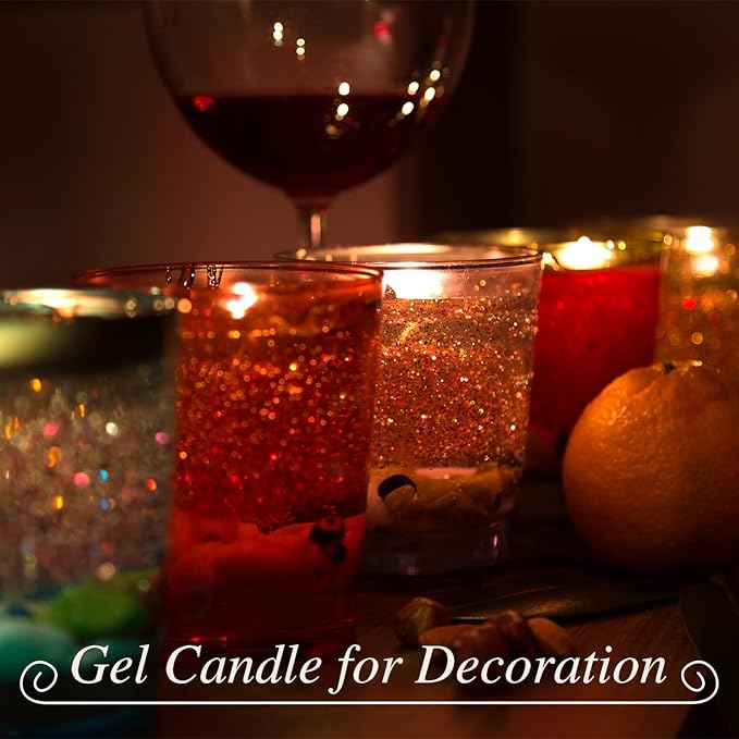 MTLEE 6 lb Gel Wax for Candle Making, Clear Jelly Candle Wax with Wooden Candle Wick Centering Device for DIY Candle Making Supplies