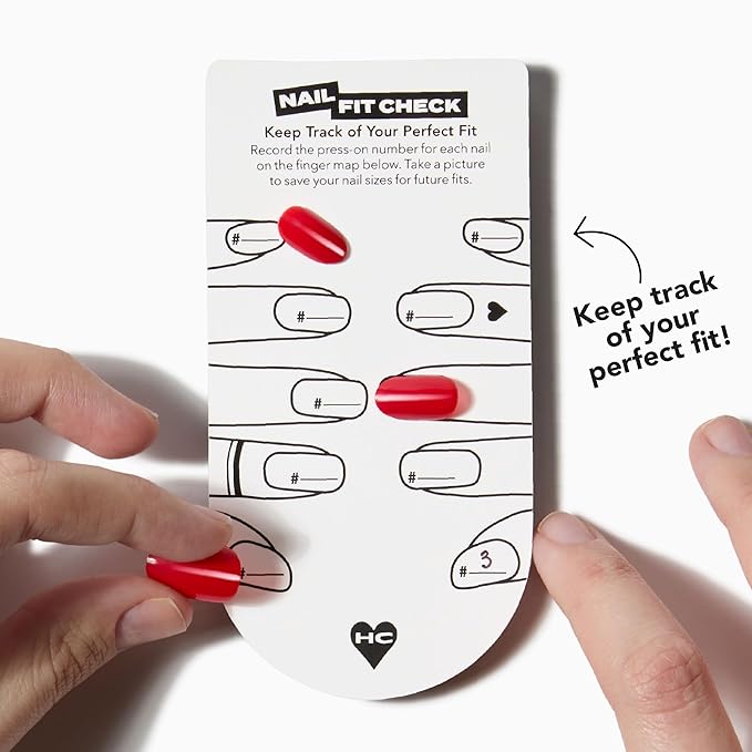 Black French Tip Long Press-On Nails – Hard Candy Glossy Gel-Shine False Nail Kit with Nail Glue, 30 Pieces, Reusable (Black Tip, Long)