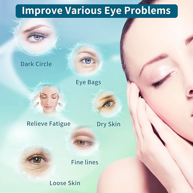 Handheld Water Drop Shape Facial & Eye Skin Care Tools - Personal Vibrating MaeDouy Mini Portable Massage Ball,for Improves Dark Circles,Eye Bags,and Fine Lines,Facial Skin Laxity and Aging-Dark Green