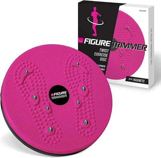 Daiwa Felicity Figure Trimmer Ab Twister Board - Waist Twister Machine for Core & Abs Exercise - Waist Twisting Fitness Tool, Dizzy Disc Twist Board for Slimming Workout & Reflexology