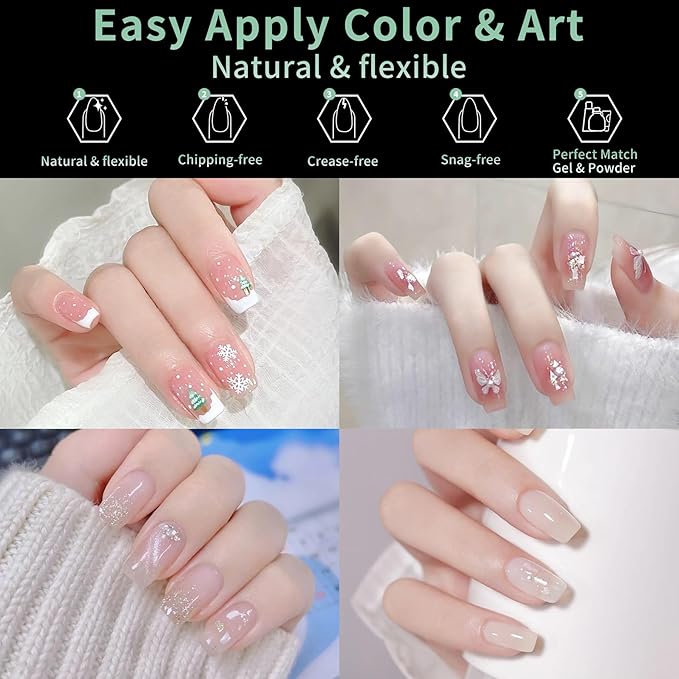 Extra Short Square Nail Tips, 216pcs Acrylic Fake Nails Soft Gel Nail Tips, Full Cover Pre-Shaped Matte Clear Press on Nails for Extension, Diy at Home Manicure 12 Sizes