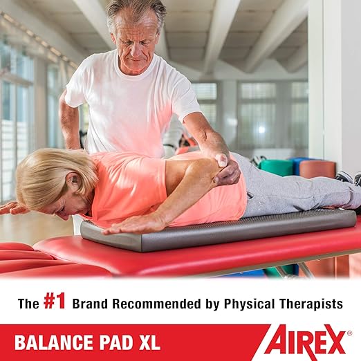 Airex Balance Pad Foam Board Stability Cushion Exercise Trainer for Balance, Stretching, Physical Therapy, Mobility, Rehabilitation and Core Strength Training 16 x 40 x 2.5, Blue