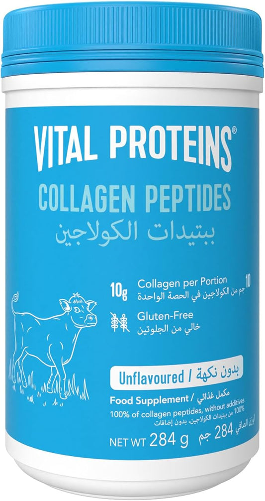 Vital Proteins Collagen Peptides Powder - Supports Hair, Nail, Skin, Bone & Joint Health, Unflavored, Collagen Protein 9.33 OZ