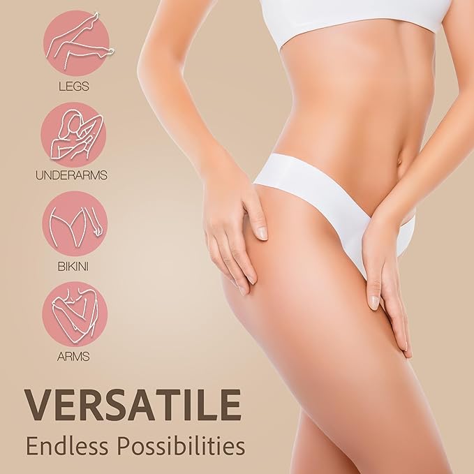 Bikini Trimmer for Women, Pubic Hair Trimmer, Waterproof, USB-C Rechargeable, LED Light, Replaceable Blade, Electric Razors for Women, Electric Lady Shaver (Iris)