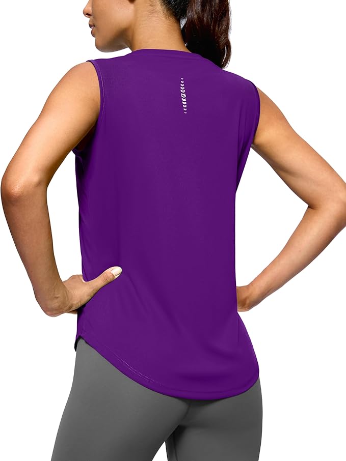 G Gradual Women's Workout Tank Tops Lightweight Sleeveless High Neck Athletic Shirts for Running Gym Tennis Pickleball