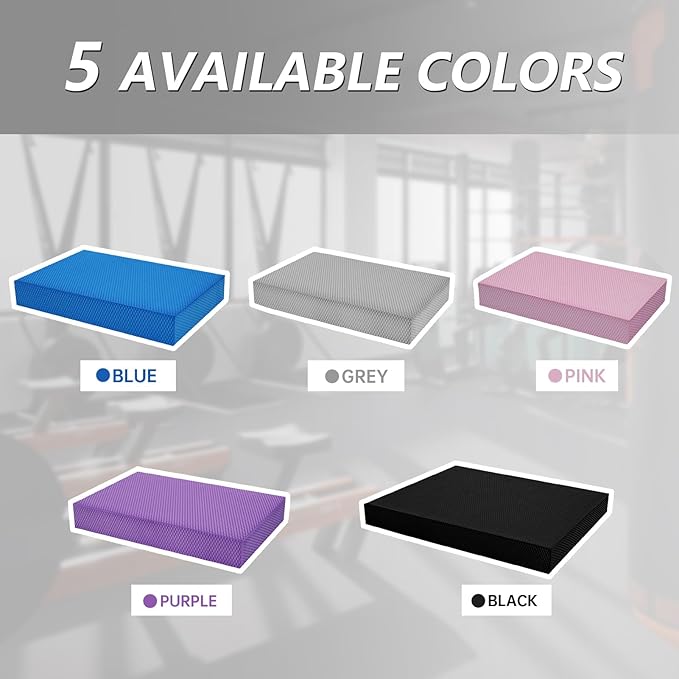 Balance Foam Mat for Physical Therapy Equipment & Strength Stability Training, Slip Resistant Foam Mat for Yoga, Pilates, Meditation
