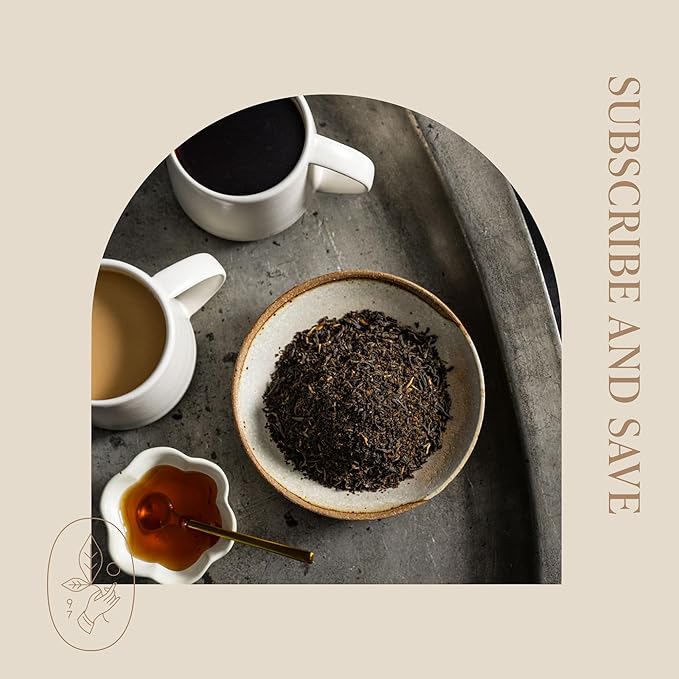 Rishi Tea English Breakfast Tea - Organic Loose Leaf Pure Black Tea, Energizing & Caffeinated, Ideal for Hot or Iced Tea - 16 Ounces, 45+ Servings