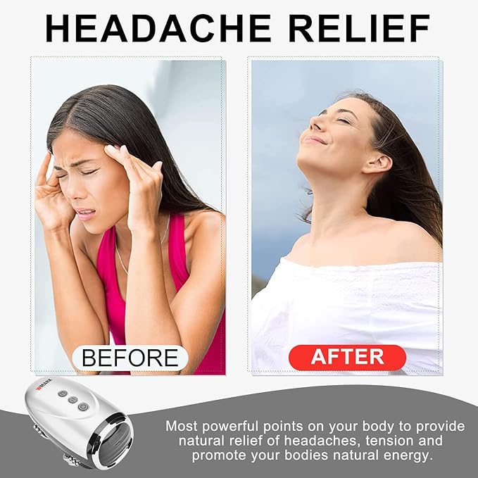 Professional Haircut Massager/Cordless Handheld Massager, Vibration Neck/Legs/Hands/face Massager, 2 Massage nodes 2600AMH (Silver)