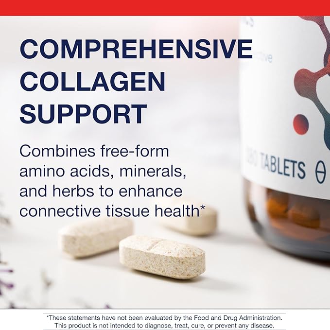 Metagenics Collagenics Nutritional Supplement Support for Connective Tissue and Collagen Tablet - 180 Count
