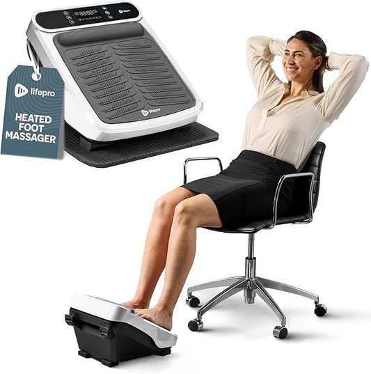 LifePro Foot Massager for Neuropathy - Relaxing Calf and Foot Therapy with Heat Option for Maximum Soothing Relief - Massager for Blood Circulation and Revitalization