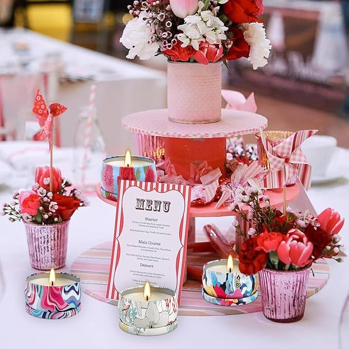 Set 36Pack Scented Candles Gifts Soy Wax Travel Tin Jar Candles for Home 2.5 OZ jar Candles for Mom for Christmas Candles, Birthday, Thanksgiving, Mother's Day,Aromatherapy