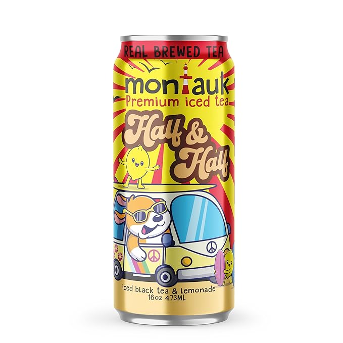 Montauk Premium Iced Tea, Ready-to-Drink Tea, 16 fl oz Cans (Pack of 12, Variety Pack)