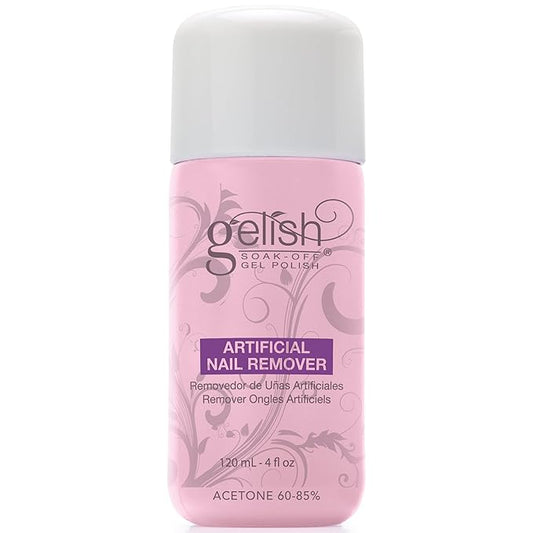 Gelish Artificial Nail Remover – Soak-Off Polish Remover for Fast, Gentle, Prevents Drying, and Maintains Healthy Nails. Ideal for Professional and At-Home Use (4 oz)