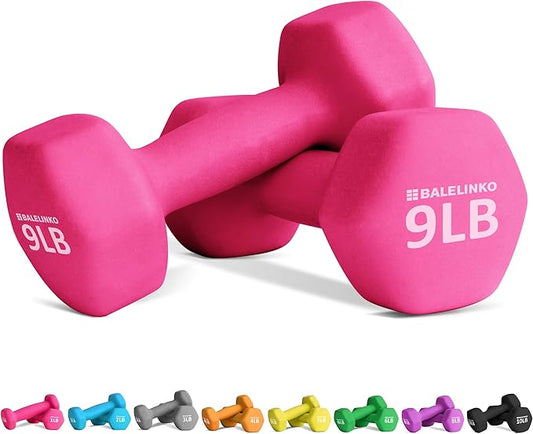 Balelinko Home Gym Equipment Workouts Strength Training Weight Loss Pilates Weights Yoga Sets Weights for Women, Men, Seniors and Youth