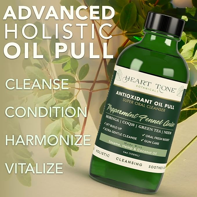 Oral Care Bundle – Oil Pulling & Nano Silver Mouthwash – Natural Teeth & Oral Support, Fresh Breath, Fluoride-Free, Alcohol-Free, USA Made – 2-Pack