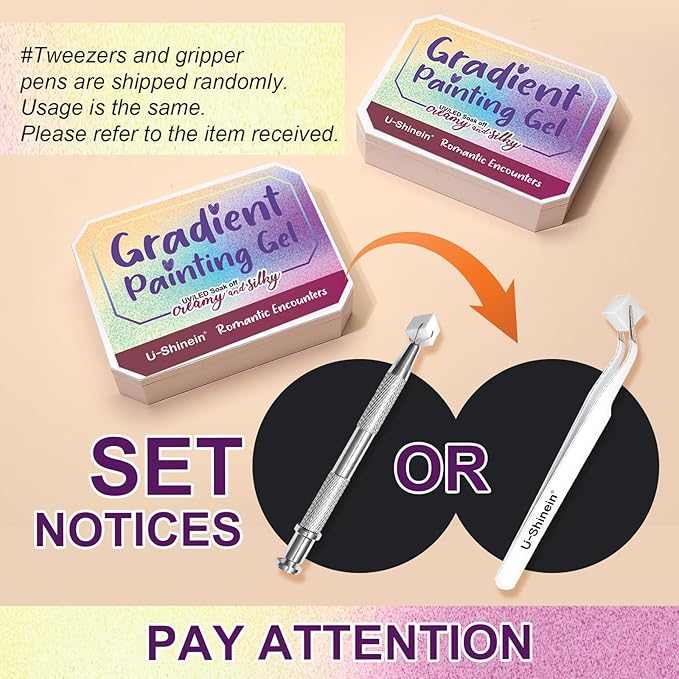 Gradient Painting Gel, 12 Colors Ombre Gel Nail Polish with 100Pcs Nail Sponges &Tweezers for Pigment Pat Aura Nails French Manicure Soak Off UV Long-lasting Set Palette Chroma Carnival