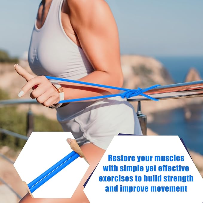 1 Roll Resistance Tubes Latex Elastic Tubing 50ft Exercise Bands Exercise Tubing for Physical Therapy, Lower Pilates, at Home Workouts, Rehab Core Exercise