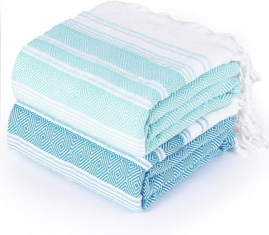 Thin Turkish Beach Towel Lightweight Quick Dry Absorbent Cotton Bathroom Bath Pool Swim Towels Extra Large Oversized Sand Free Beach Accessories Essentials Cloud Gifts for Adult