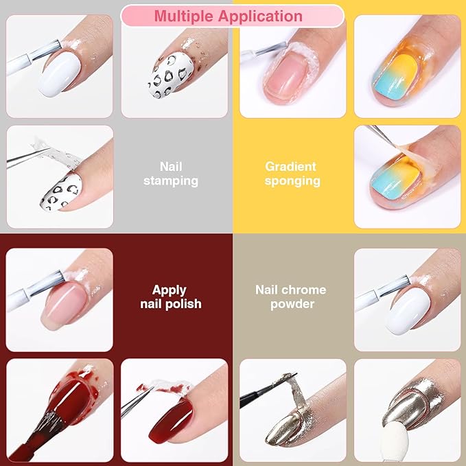 Liquid Latex for Nails 2 Pack, 15ml Fast Drying Peel Off Cuticle Guard, Nail Polish Barrier Protector for Nail Art DIY Manicure