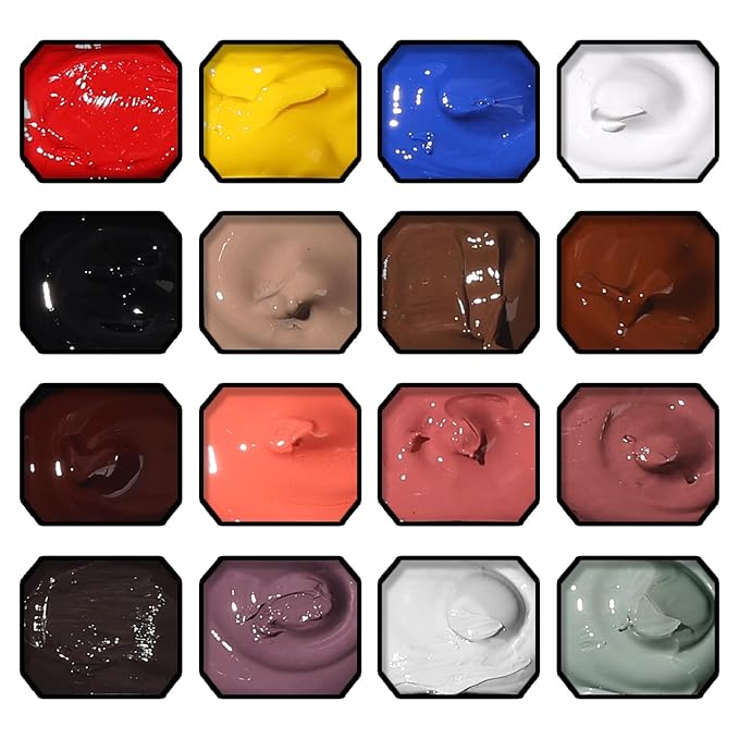 Sponge Pat Paint Nail Gel, Ombre Nails Gradient Gel Nail Blush Blooming Aura Nails Drawing Stripper Floral Painting DIY Nail Art, No Wipe, UV/LED Curing (16 Colors C)