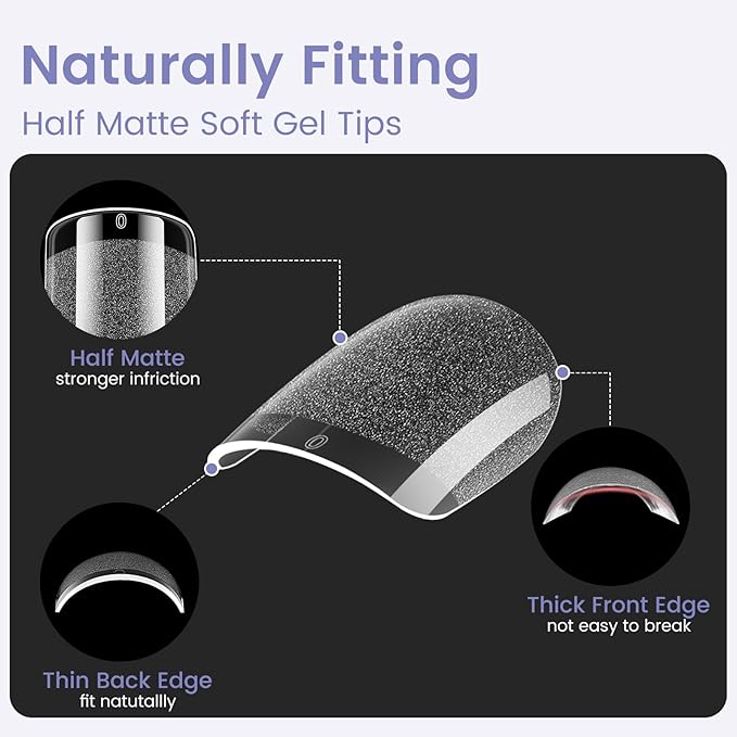 Extra Short Nail Tips Square: 240PCS Pre-shaped Gel Nails Tips Short Square Nail Tips, 12 Sizes Clear Full Cover False Fake Press on Nails for Nail Extensions DIY Home Salon for Women