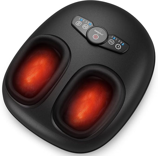 Beleduc Shiatsu Foot Massager with Heat,Compression and Deep Kneading for Plantar Fasciitis,Fits Up to Size 14,Gifts for Women & Men