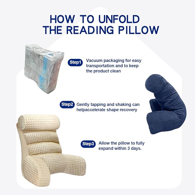 Back Pillow for Bed Sitting Up, Reading Pillow, Extra Large Arm Pillows for Adults for Back Support,Bed Pillow for Sitting up for Watching TV/Gaming/Relaxing