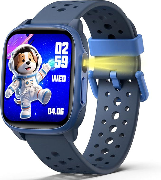 Kids Watch with 140 Sports Modes, 1.5" Kids Fitness Tracker, Boys Smart Watch, No APP/Phone Required, Sleep Monitor, Heart Rate, Puzzle Games, IP68 Waterproof,Gifts for Girls Teens Aged 6-15