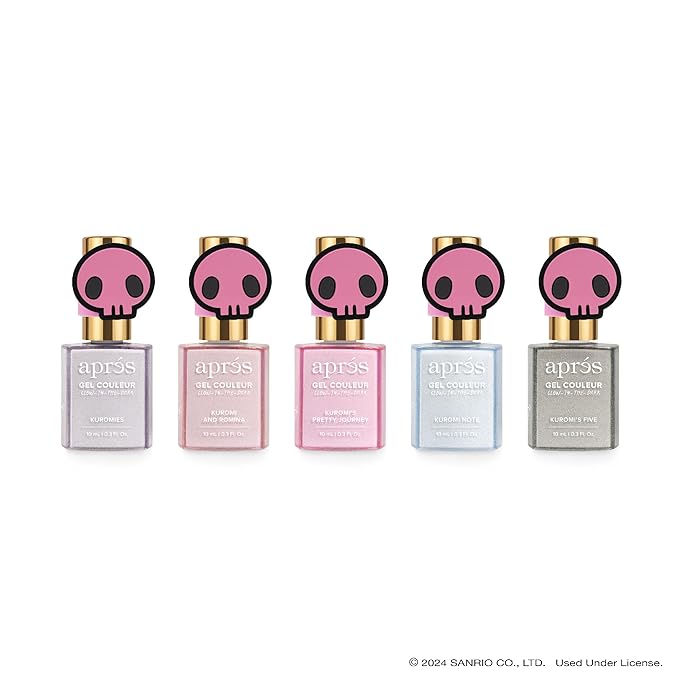 APRÉS x Kuromi™ Caty Eye Gel Color Magnetic Gel Nail Polish, Set of 5 10ml