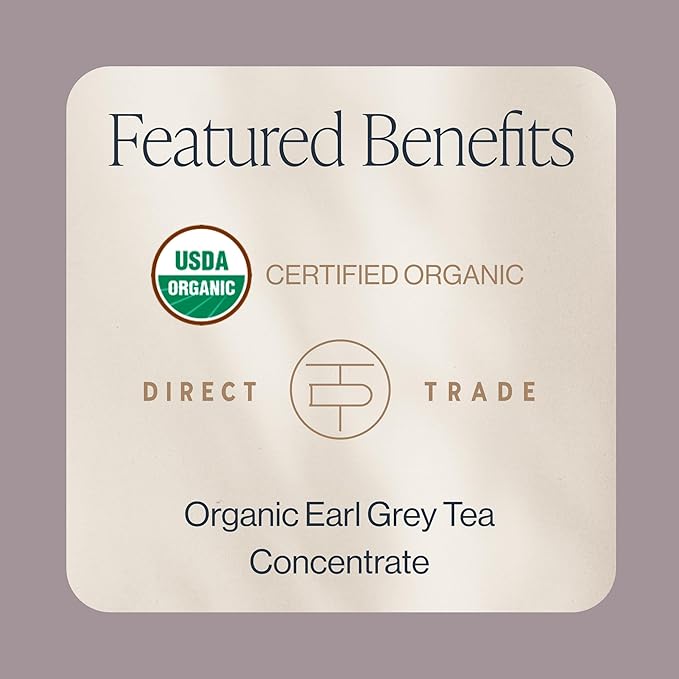 Rishi Tea London Fog Latte - Organic Black Tea Concentrate with Bergamot, Easy-to-Serve Hot or Iced Earl Grey Mix - 32 fl oz Carton, 8 Servings (Pack of 12)