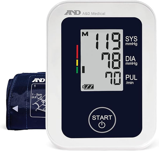 A&D Medical Blood Pressure Monitor for Home Use – UA-651SAC – Petite Upper Arm BP Machine – Small Cuff (6.3–9.4” / 16-24 cm) – Adults, Easy to Use, AC Adapter