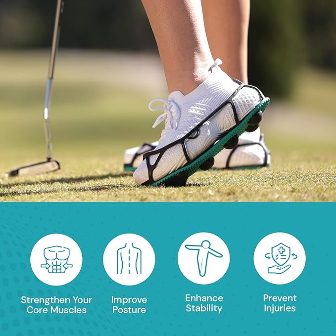 EVENup Core Balance for Women & Men, Worn on Your Shoes, Core Balance Equipment for Physical Therapy & Core Strength Training, Adjustable Balance Domes