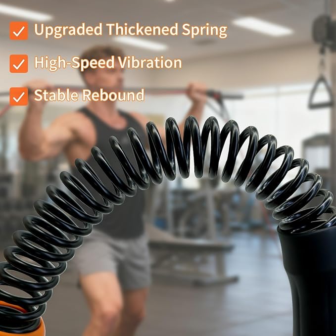 Ropeless Battle Ropes Weighted — 2 Pack Portable Cordless Battle Ropes for HIIT & Cardio Full-Body Workout Tool with Non-Slip Spiral Handles, Travel-Friendly Home Gym Equipment for Women & Men