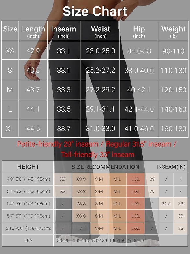 YEOREO Workout Leggings Womens No Front Seam Straight Leggings 29" / 31.5" / 33" High Waist Buttery Eddiy Gym Yoga Pants