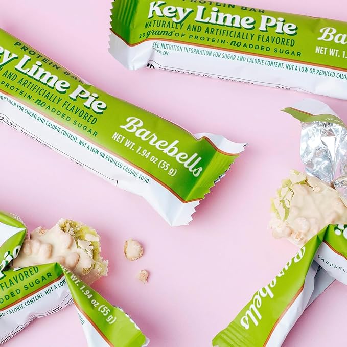 Barebells Protein Bars - Protein Snacks with High Protein (12 Count (Pack of 2), Key Lime)