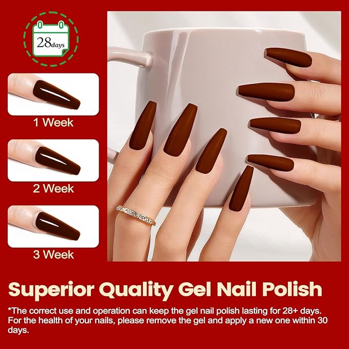 Lavender Violets 73 Pcs Gel Nail Polish Kit with U V Light, 45 Colors with Nail Primer,Builder Base,Matte & Glossy Top Coat Soak Off Manicure Tools Gifts for Women LA06