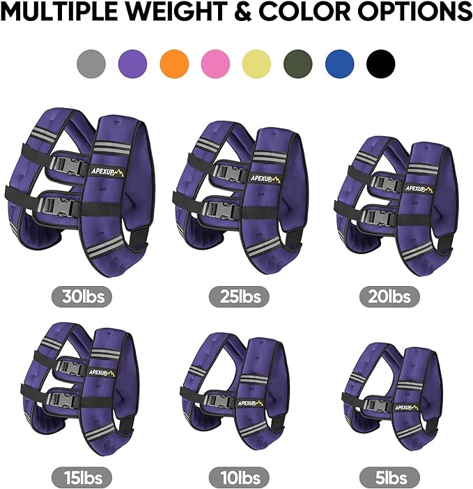 APEXUP Weighted Vest Men Women, Weight Vest for Women Workout Equipment for Strength Training Running