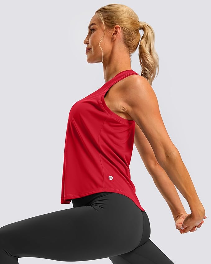 G Gradual Women's Workout Tank Tops Racerback Athletic Yoga Tops Loose Fit Sleeveless Running Gym Sports Shirts for Women