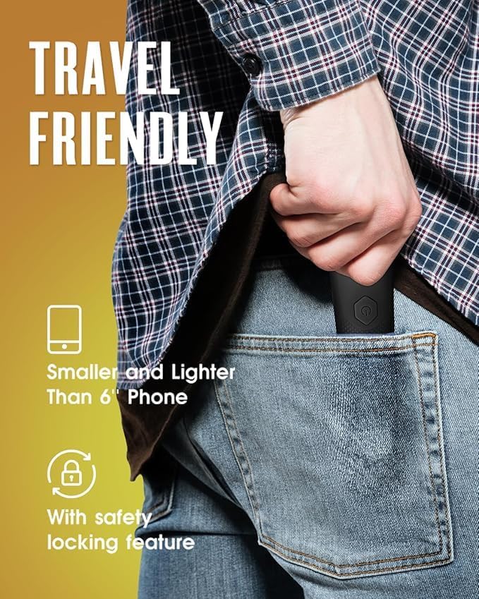 Personal Hair Trimmer for Women and Men, Pubic Body Groomer, Waterproof Hair Clipper for Private Areas/Full Body, Vaginal, Groin, Ball, Chest, Bikini, No Nicks or Cuts