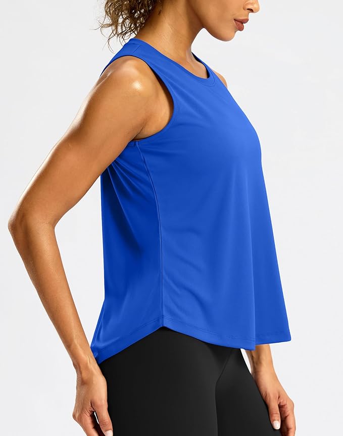 G Gradual Workout Tank Top for Women Sleeveless Athletic Yoga Tops High Neck Quick Dry Running Tennis Sports Shirts for Women