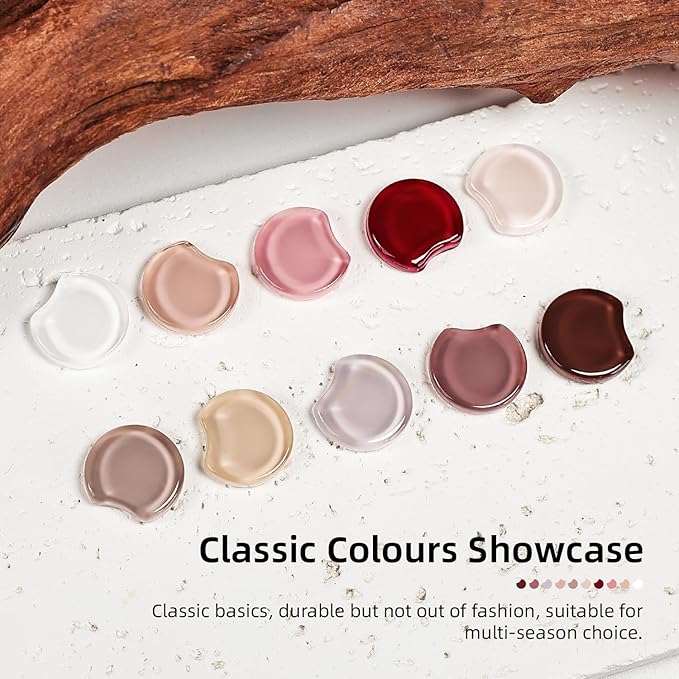 JODSONE 10 Colors Gel Nail Polish Set with Base Coat & Top Coat White Pink Purple and Red Gel Polish for All Seasons Women's Holiday Gift