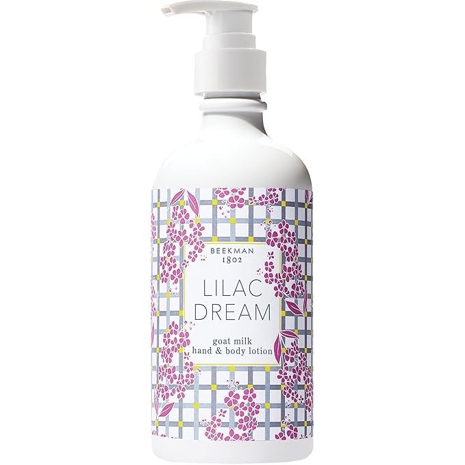 Beekman 1802 Goat Milk Body Lotion, Lilac Dream - Scented - 12.5 oz - Hydrating & Deeply Moisturizing - With Shea Butter & Jojoba Seed Oil, Good for Sensitive Skin, Cruelty Free