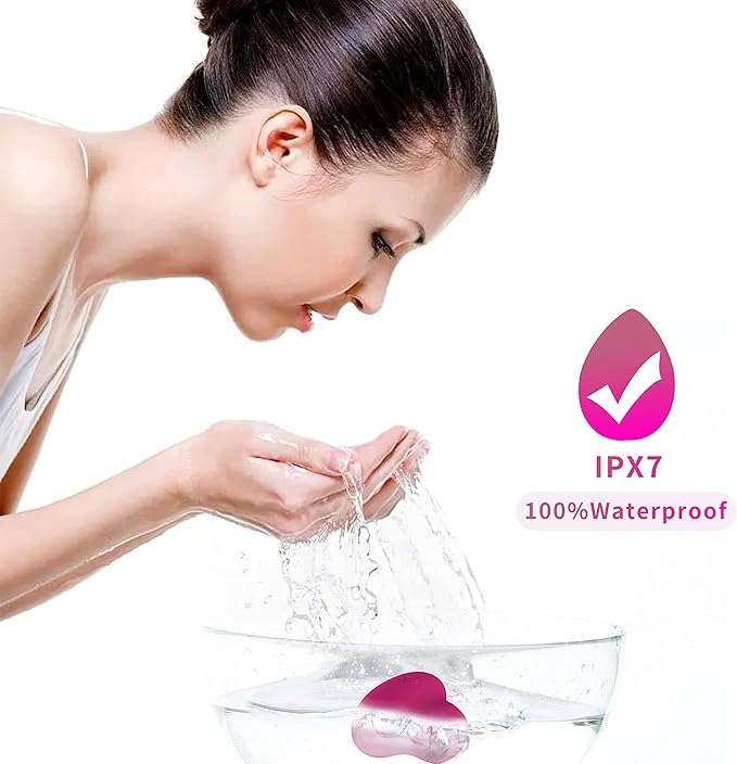 Facial Mini Massage Ball, Handhold Portable Quiet Waterproof USB Rechargeable Powerful Multifunctional Vibrating Travel Pocket Face Eye Finger Joint and Neck Jaw Massager (Deep Rose)