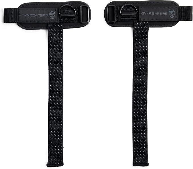 Gymreapers GripLink Lifting Straps – Heavy Duty D-Ring Weight Lifting Wrist Straps with Anti-Slip Silicone Grip Beads, Cushioned & Adjustable Support for Deadlifts, Powerlifting, Cable Machines & Gym Training