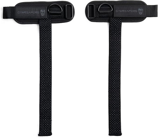 Gymreapers GripLink Lifting Straps – Heavy Duty D-Ring Weight Lifting Wrist Straps with Anti-Slip Silicone Grip Beads, Cushioned & Adjustable Support for Deadlifts, Powerlifting, Cable Machines & Gym Training