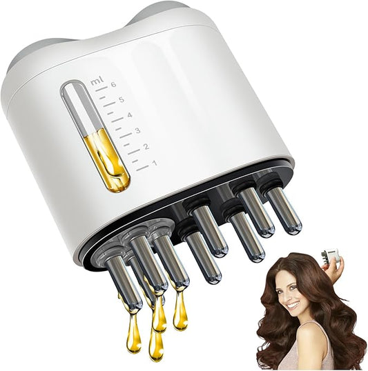 Minoxidil Applicator, Hair Oiling Applicator, Root Comb Applicator，Scalp Oil Dispenser, 2-in-1 Hair Growth Oil Applicator and Scalp Massager for Hair Treatment and Growth