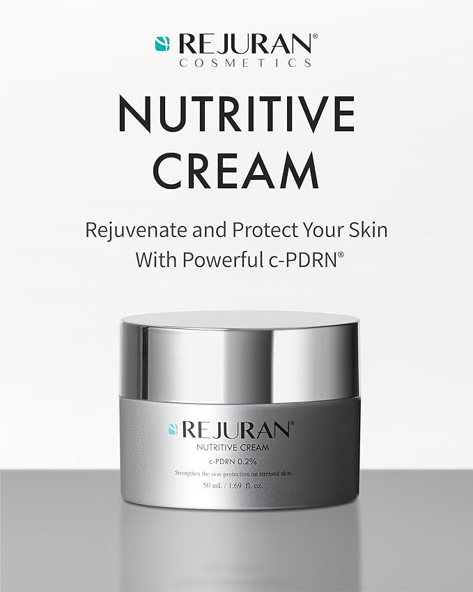 REJURAN® c-PDRN® Korean Skin Care Bundle – Turnover Ampoule Serum (1.01 fl oz) & Nutritive Cream (1.69 fl oz) with Salmon DNA for Firming, Hydrating & Youthful Radiant Skin